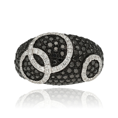 Fehér arany gyűrű 53-as méret (B20436_3I)